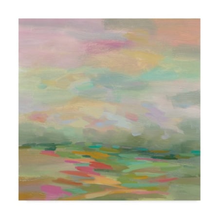 Silvia Vassileva 'Pastel Fields' Canvas Art,18x18